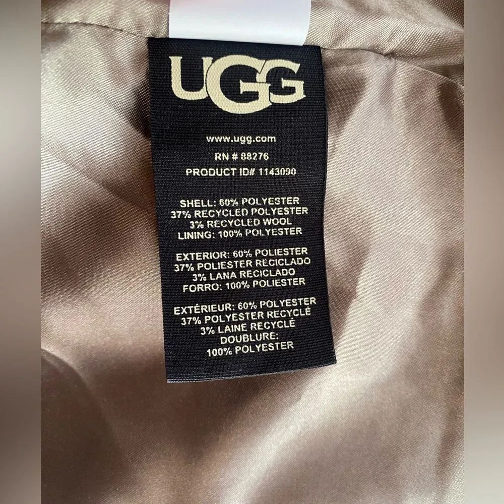 UGG Women's Hattie Long Oversized Coat Animal Print Novelty Size Médium - Picture 14 of 17